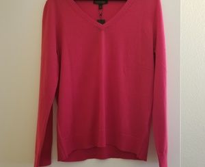 NWT Banana Republic Pink V-Neck Sweater